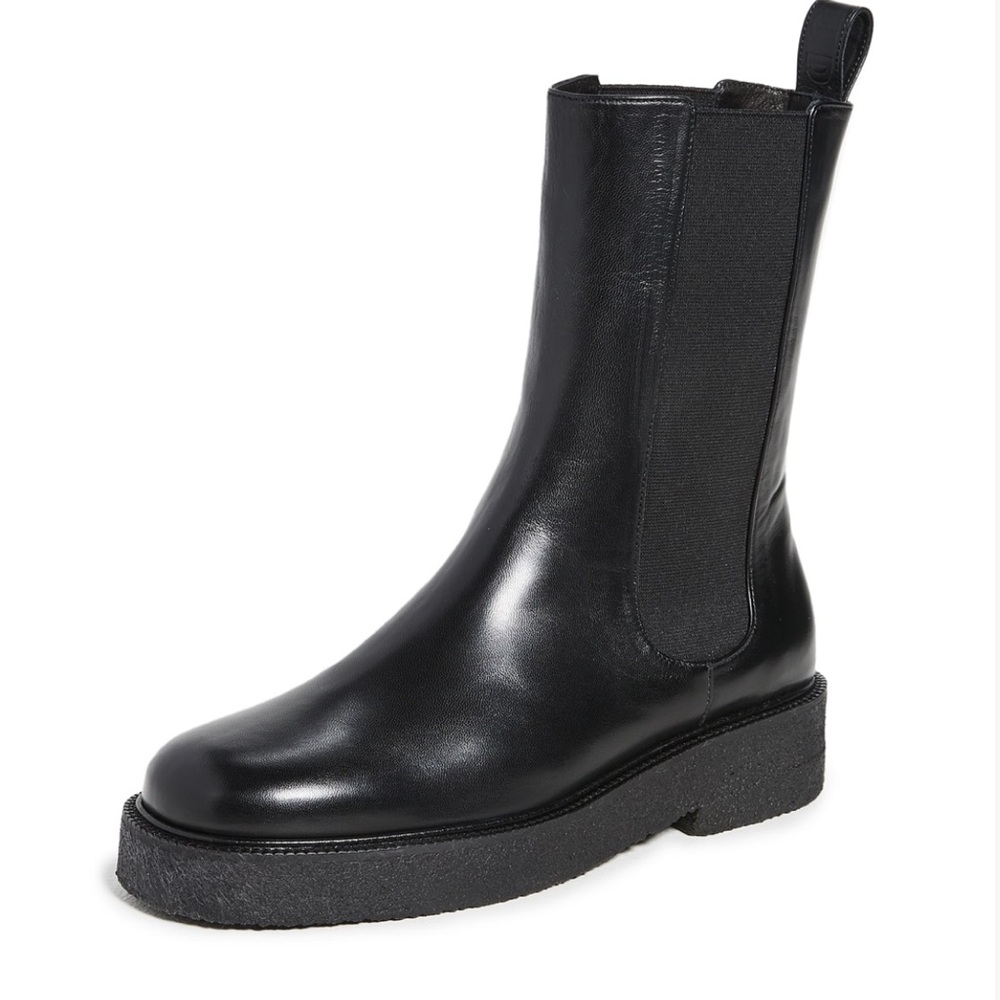 Staud Palamino Boots in Black Leather IT37
